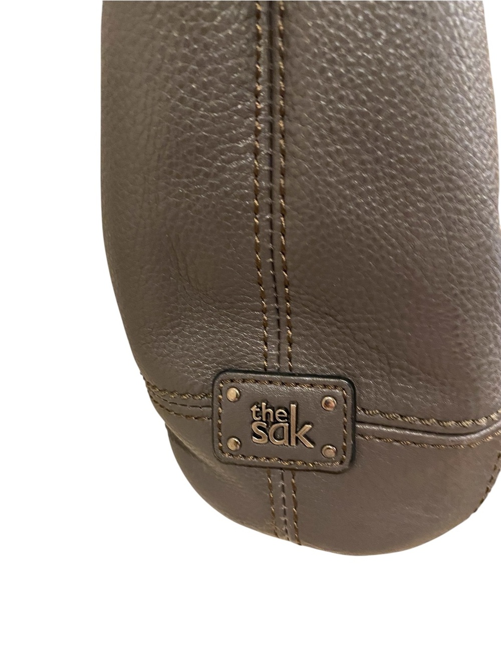 The Sak Sequoia Pebbled Leather Hobo in Slate Gray - Picture 8 of 13